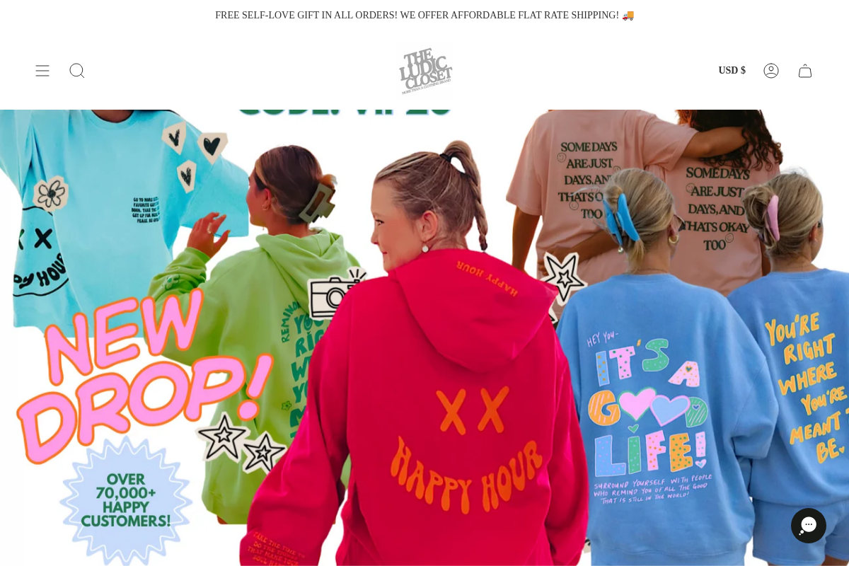 ludiccloset.com homepage screenshot