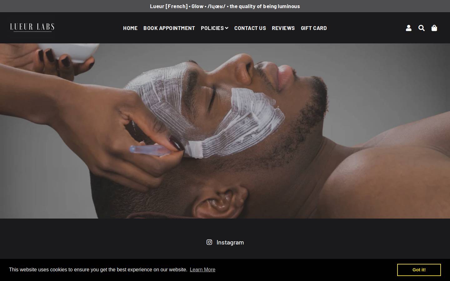 lueurlabs.com homepage screenshot