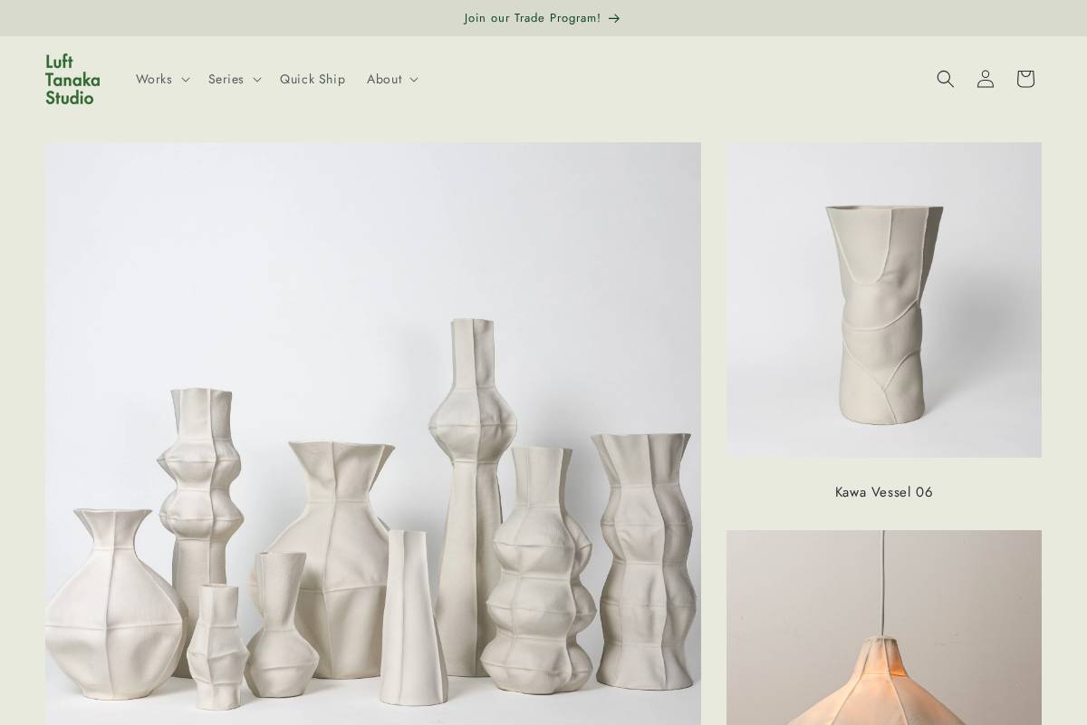 lufttanaka.com homepage screenshot