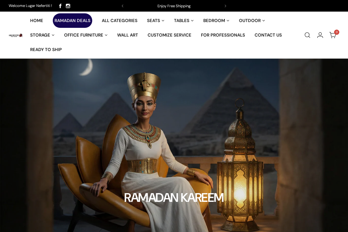 lugar-nefertiti.com homepage screenshot