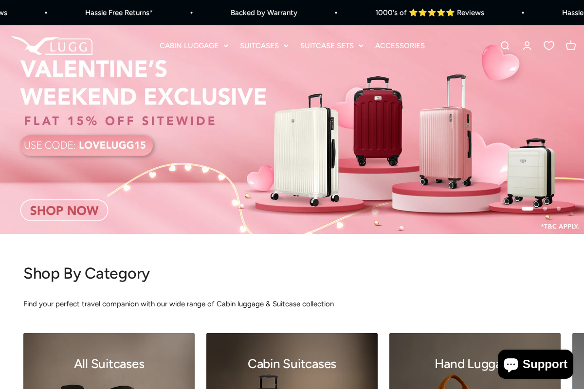 Lugg Online homepage screenshot