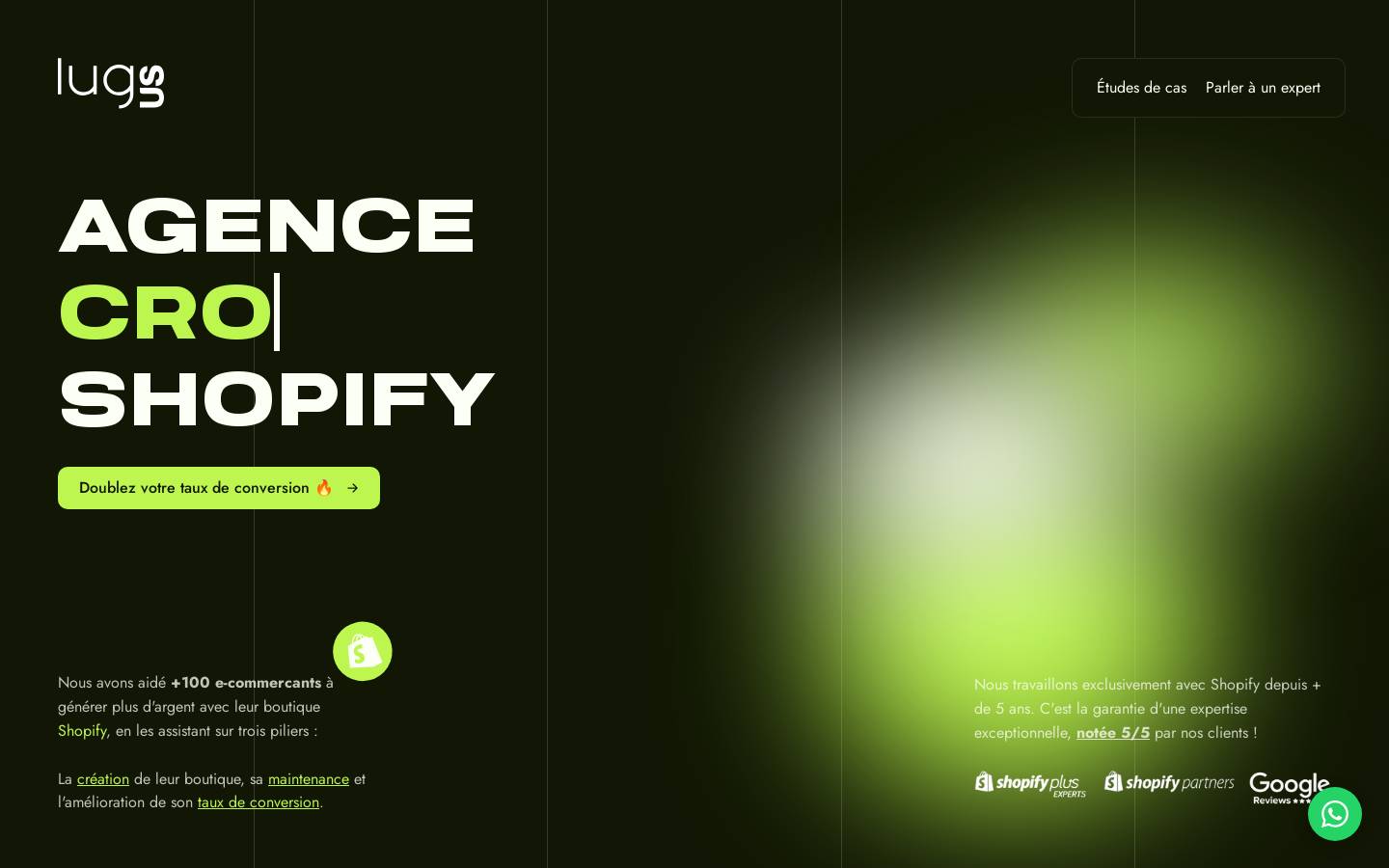 lugus.agency homepage screenshot