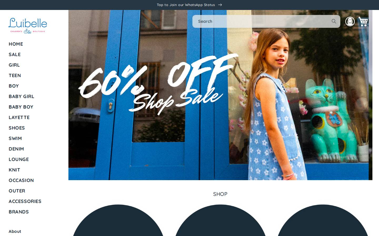BelleLui homepage screenshot