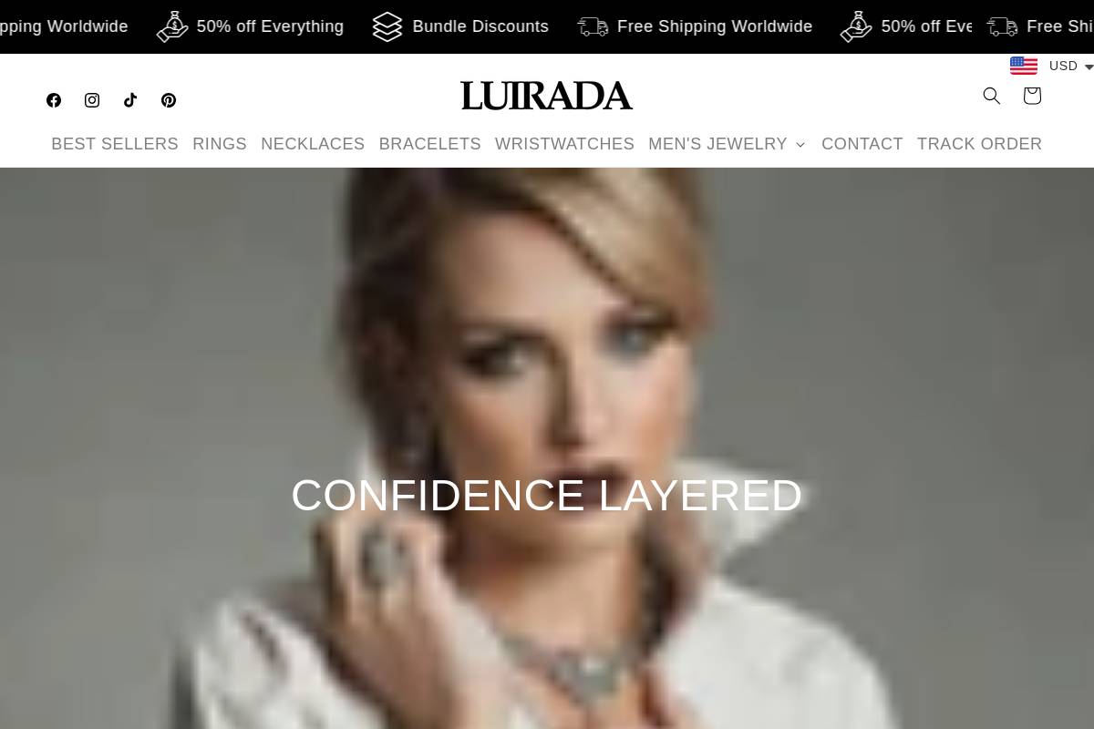 luirada.com homepage screenshot