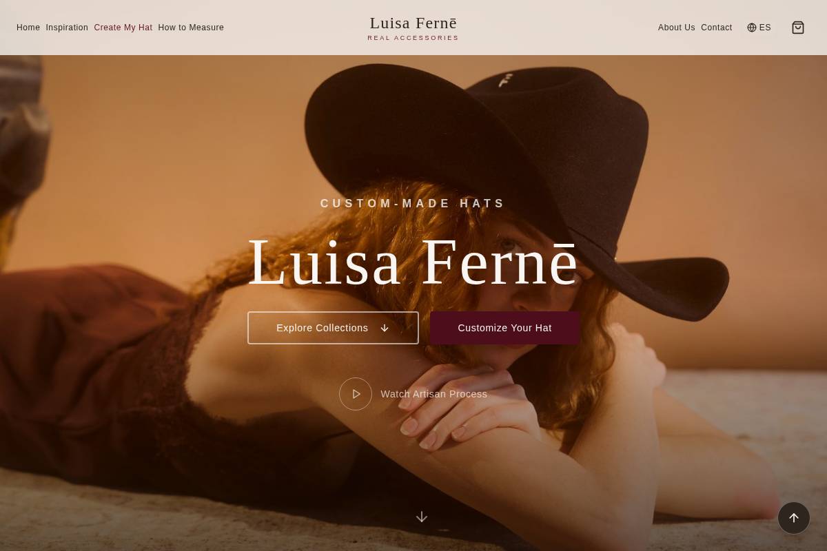 luisaferne.com homepage screenshot