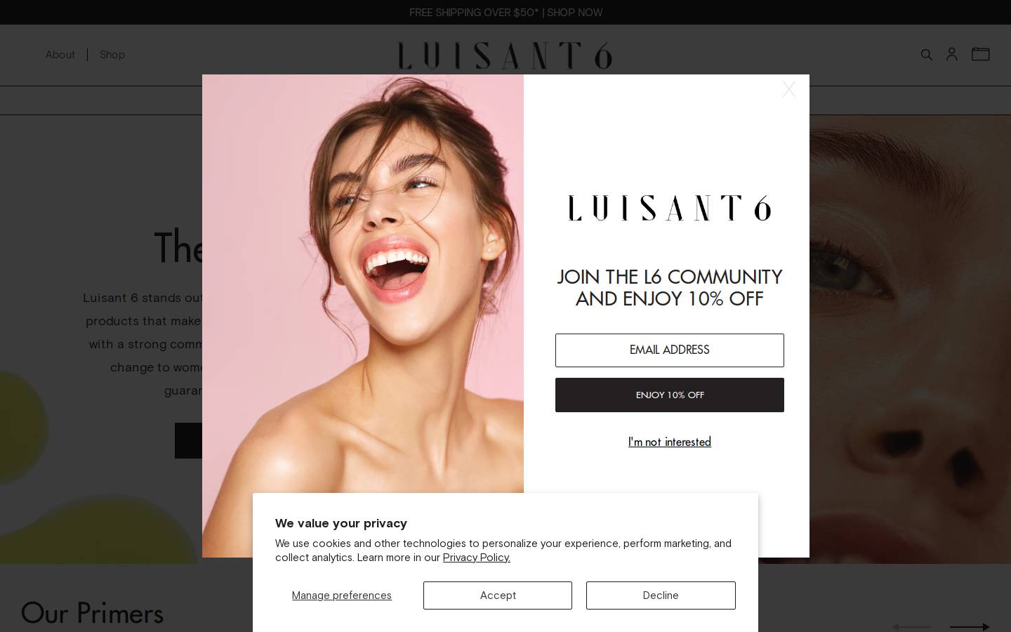luisant6.com homepage screenshot