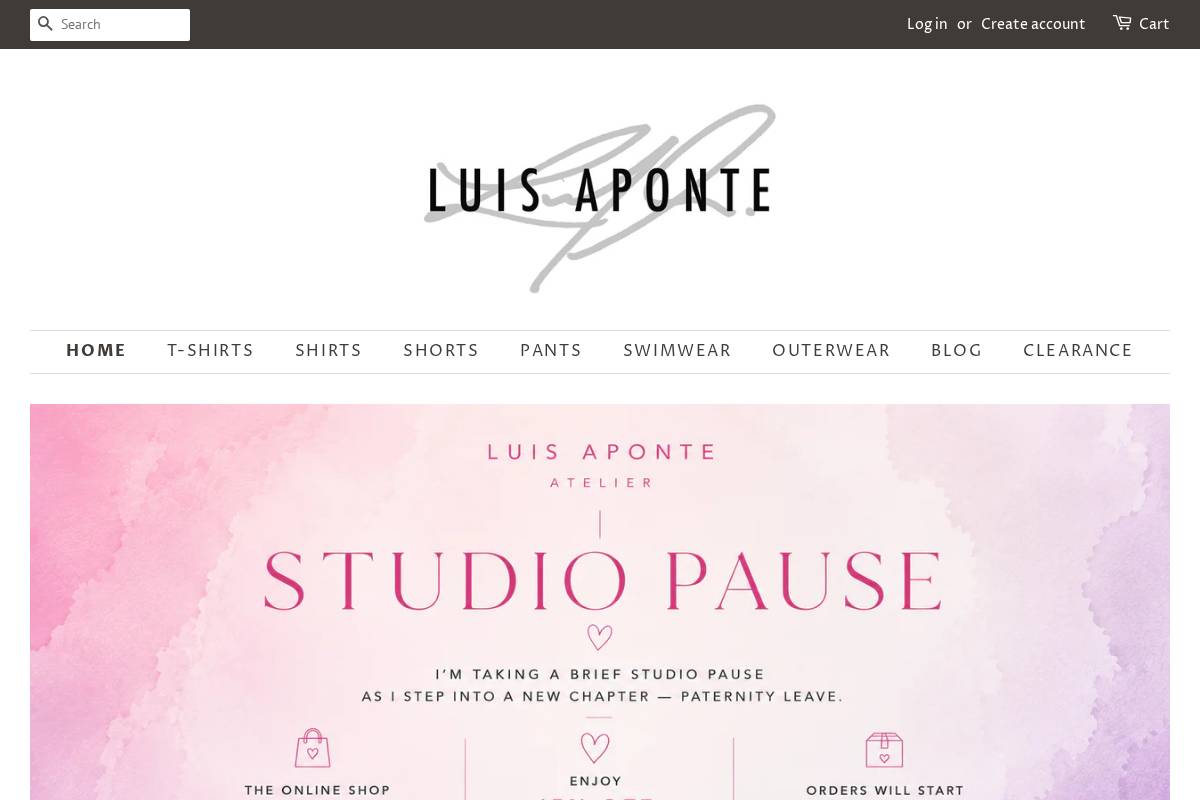 luisaponteatelier.com homepage screenshot
