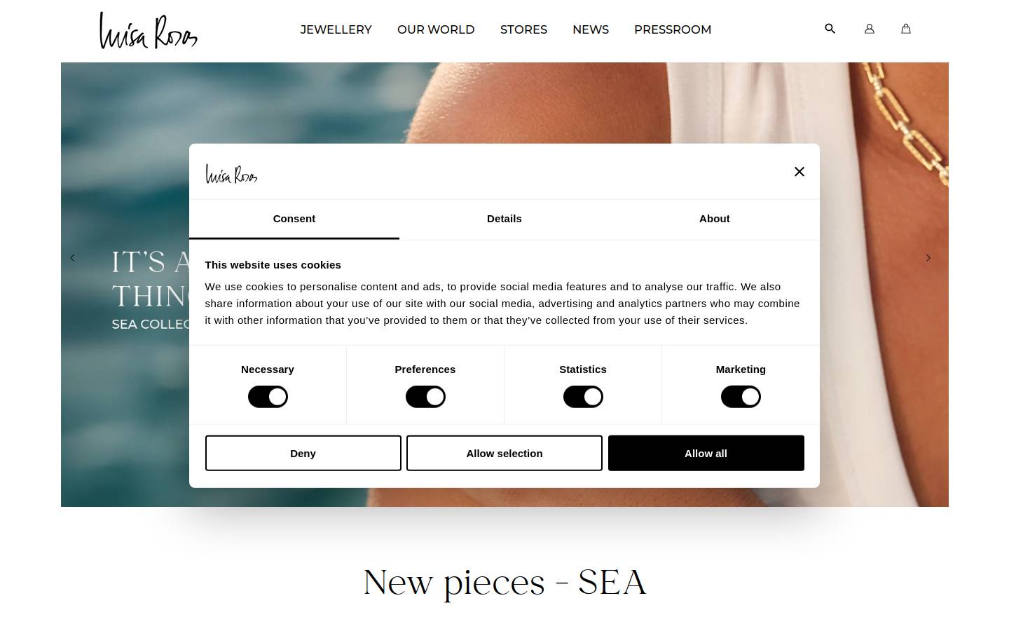 luisarosas.com homepage screenshot
