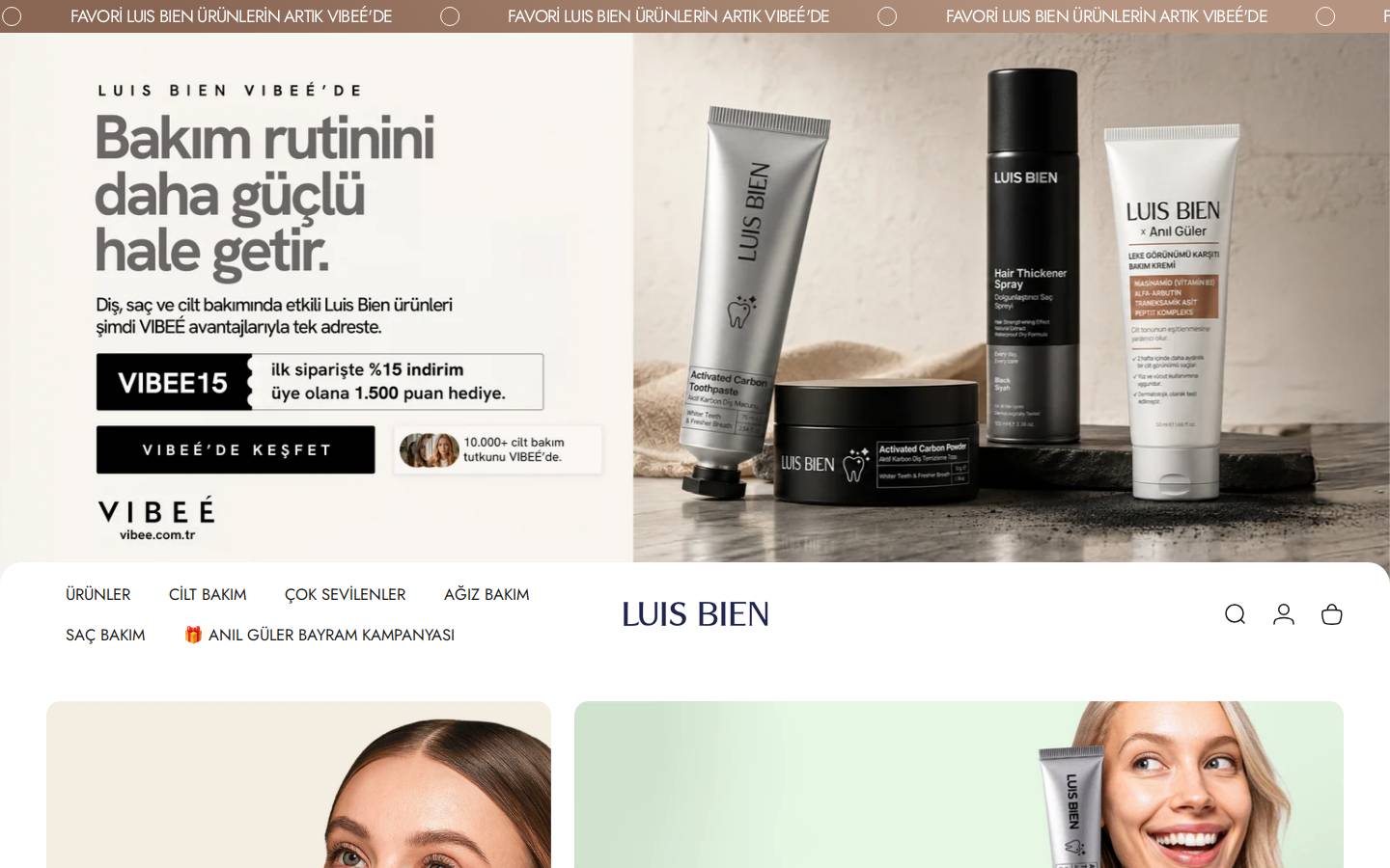 Luis Bien homepage screenshot