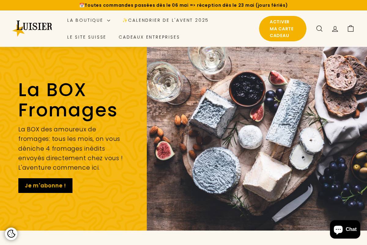 Luisier Affineur homepage screenshot