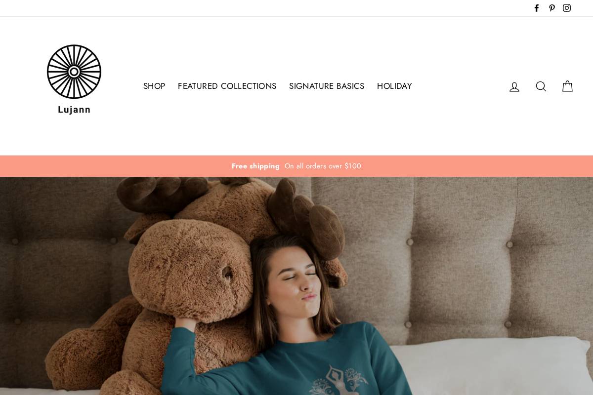 lujann.com homepage screenshot