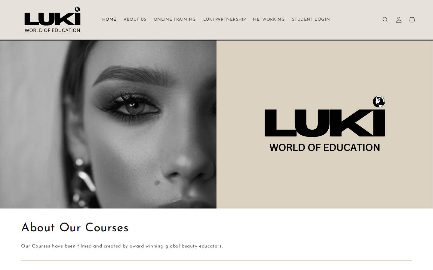 Luki World homepage screenshot