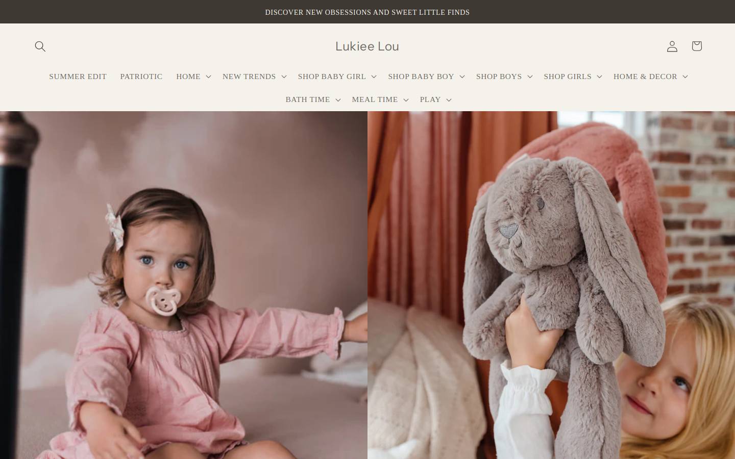 lukieelou.com homepage screenshot