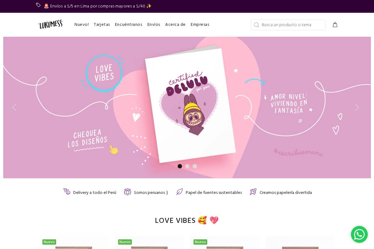 lukumess.com homepage screenshot