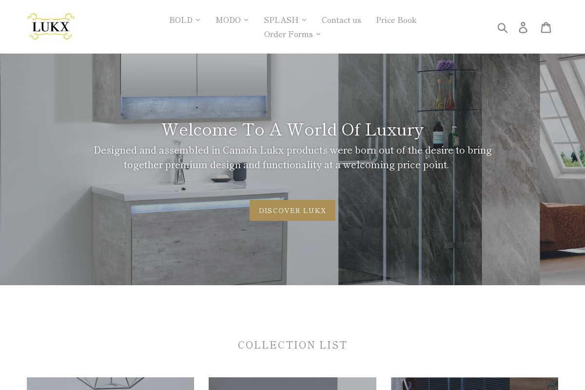 lukxvanities homepage screenshot