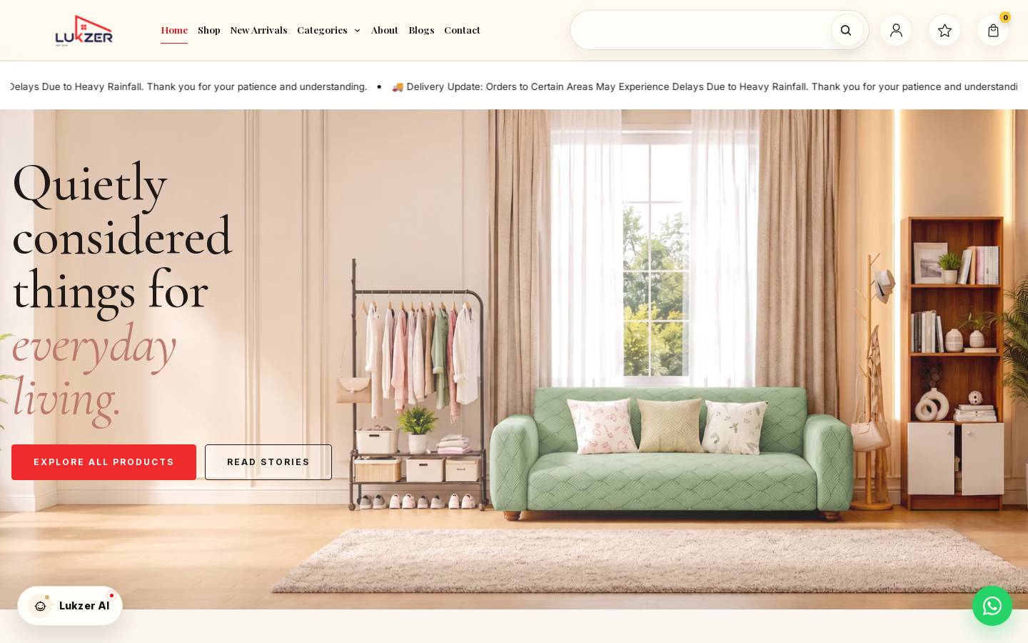 lukzer.com homepage screenshot