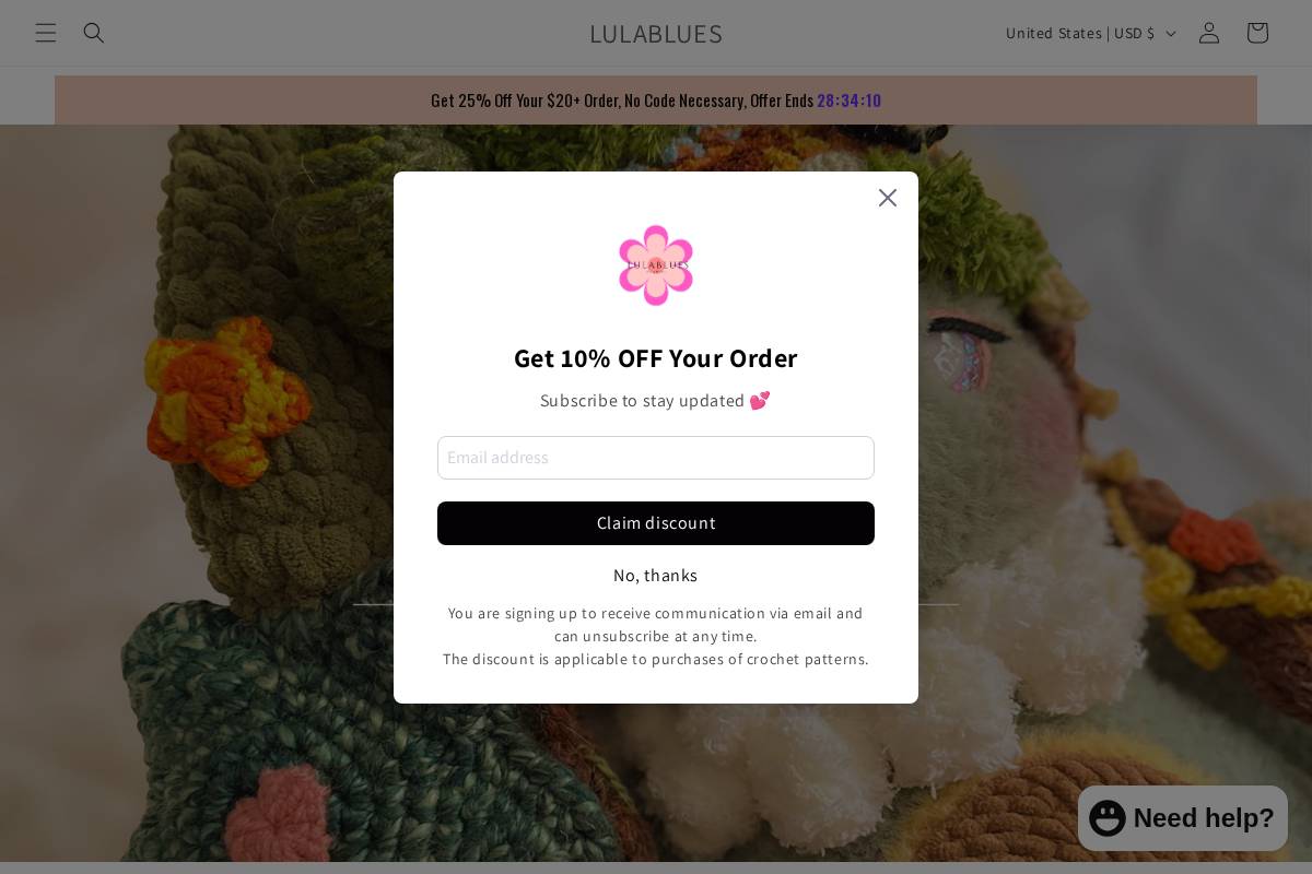 LULABLUES homepage screenshot