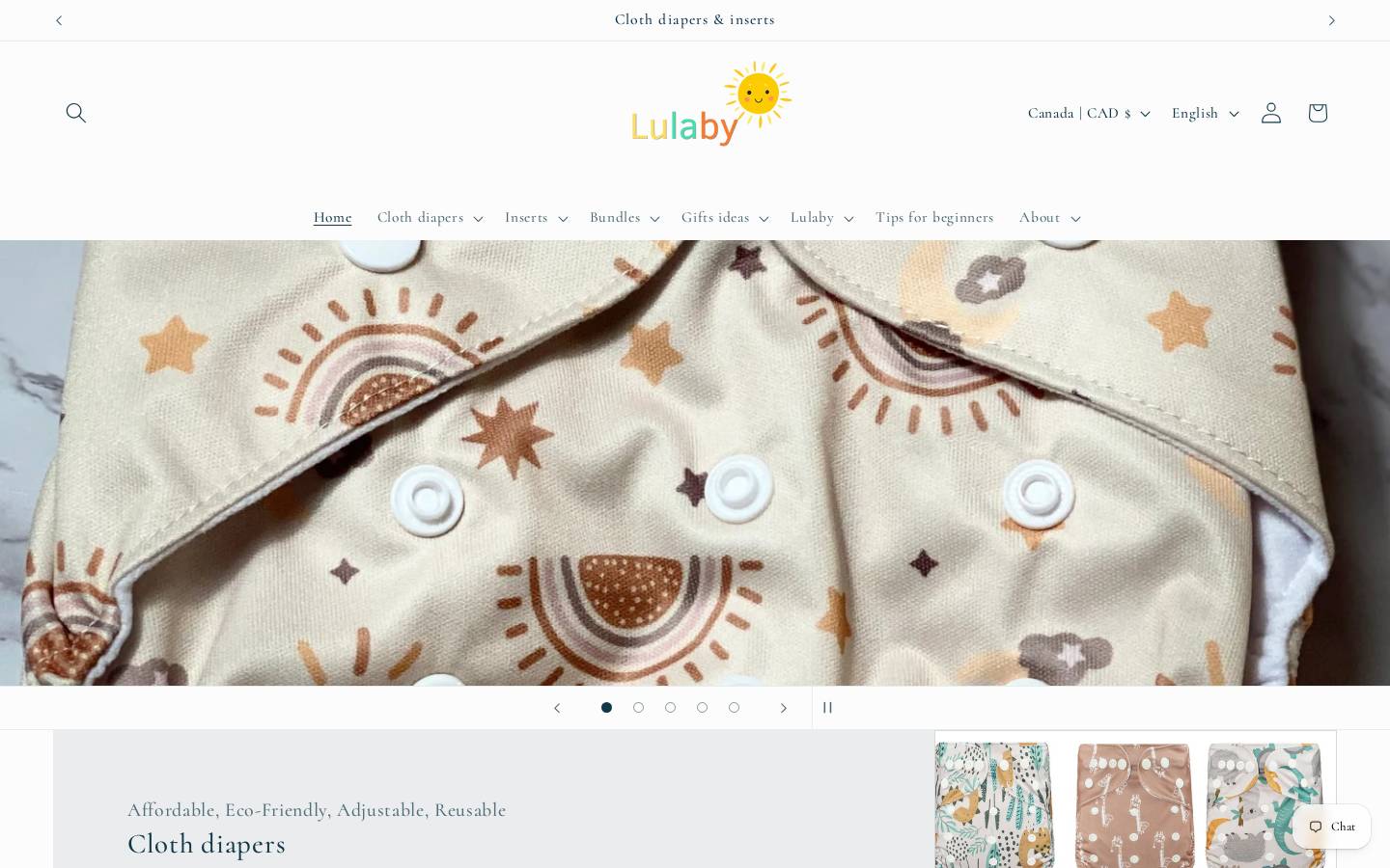lulaby.ca homepage screenshot