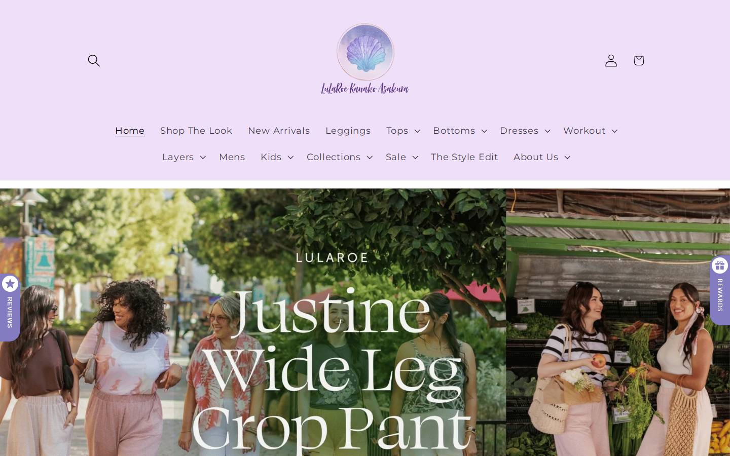 lularoekanakoasakura.com homepage screenshot
