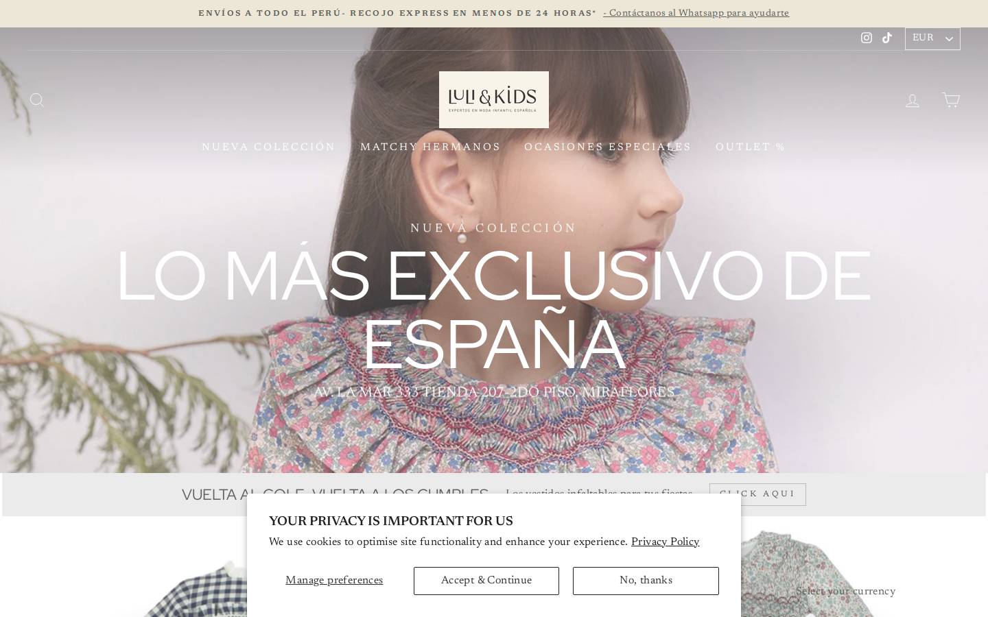 luliandkids.com homepage screenshot