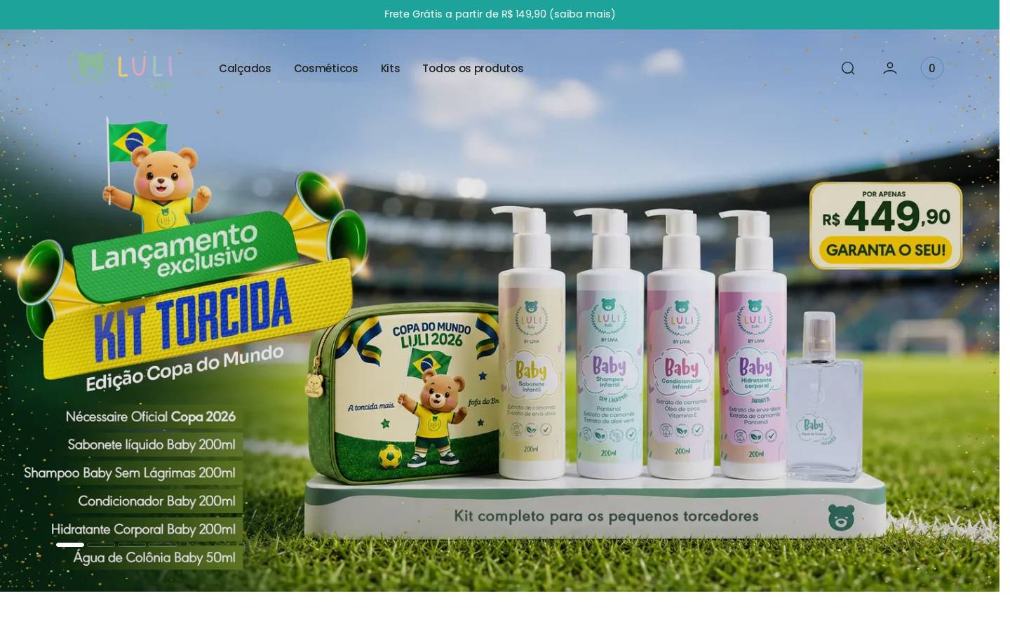 lulibaby.com.br homepage screenshot