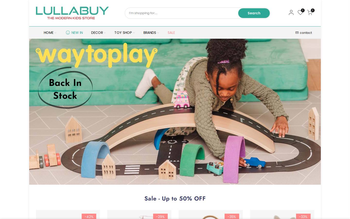 Lullabuy.co.uk homepage screenshot