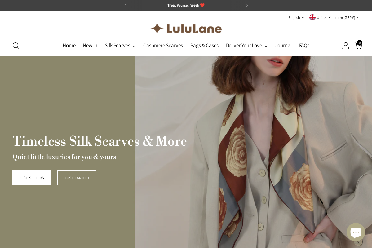 Lulu Lane homepage screenshot