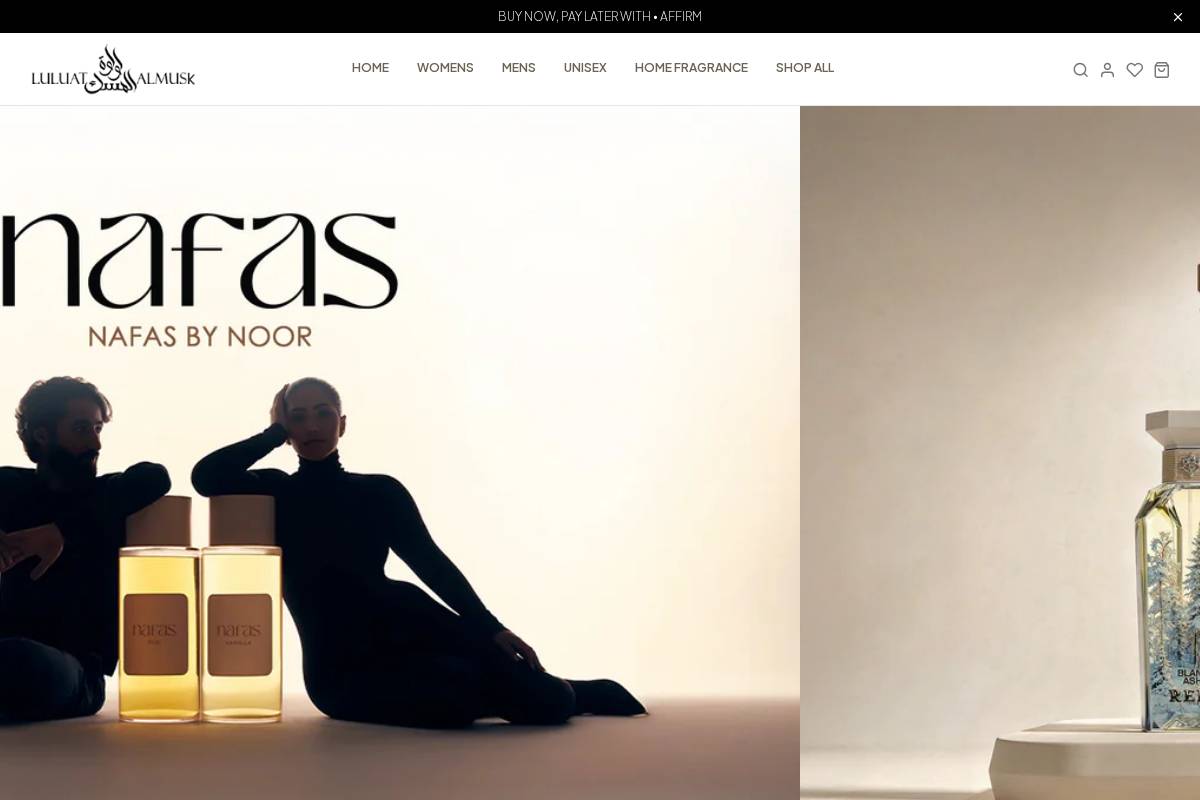 luluatalmusk.com homepage screenshot