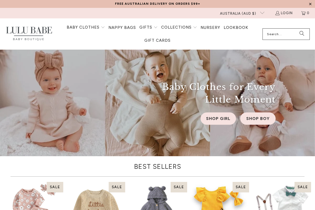 Lulu Babe homepage screenshot