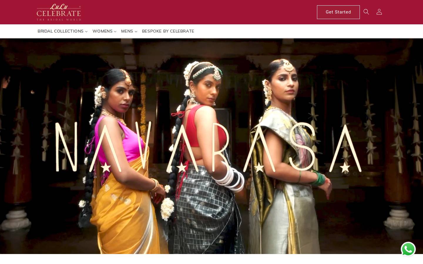 lulucelebrate.in homepage screenshot