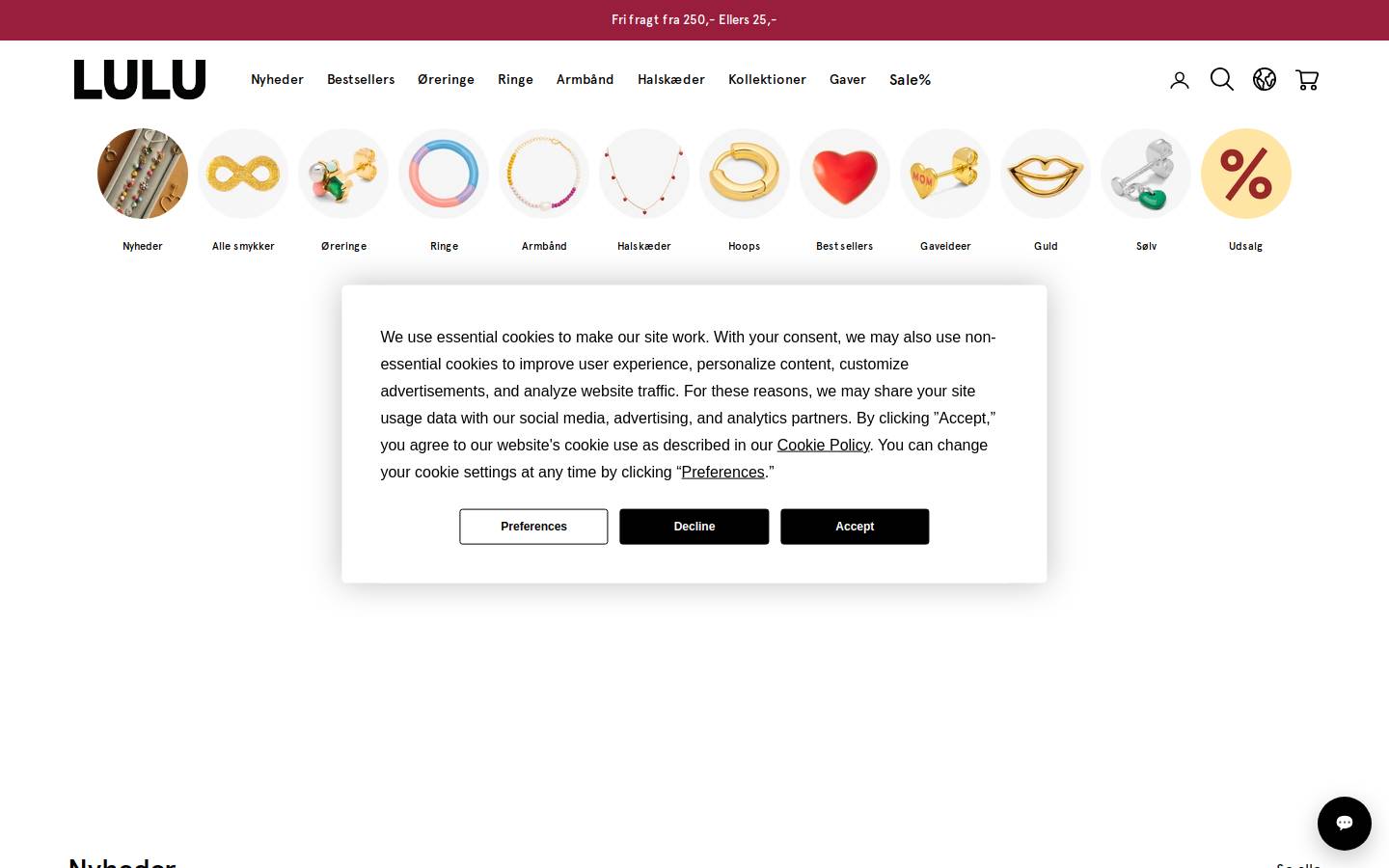 LULU Copenhagen homepage screenshot