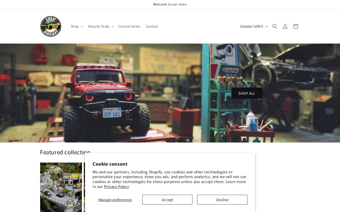 luludiecast.com homepage screenshot