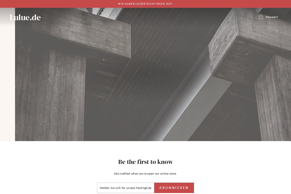 Lulue homepage screenshot