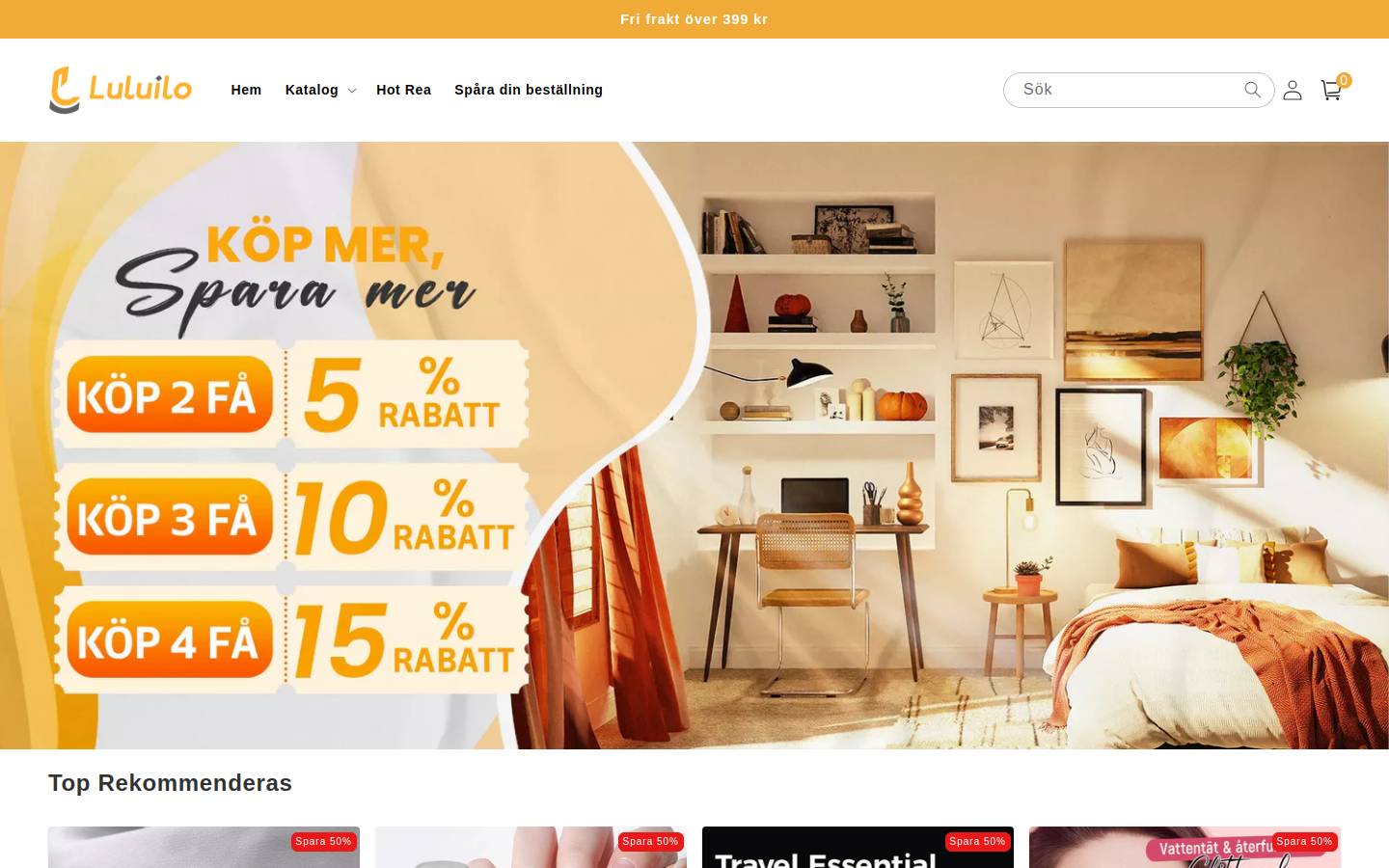 Luluilo homepage screenshot