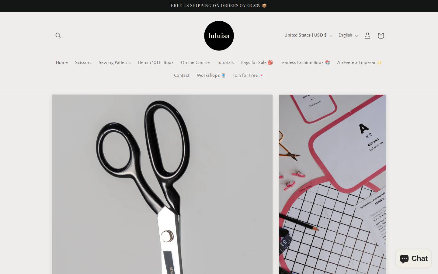 luluisa.com homepage screenshot