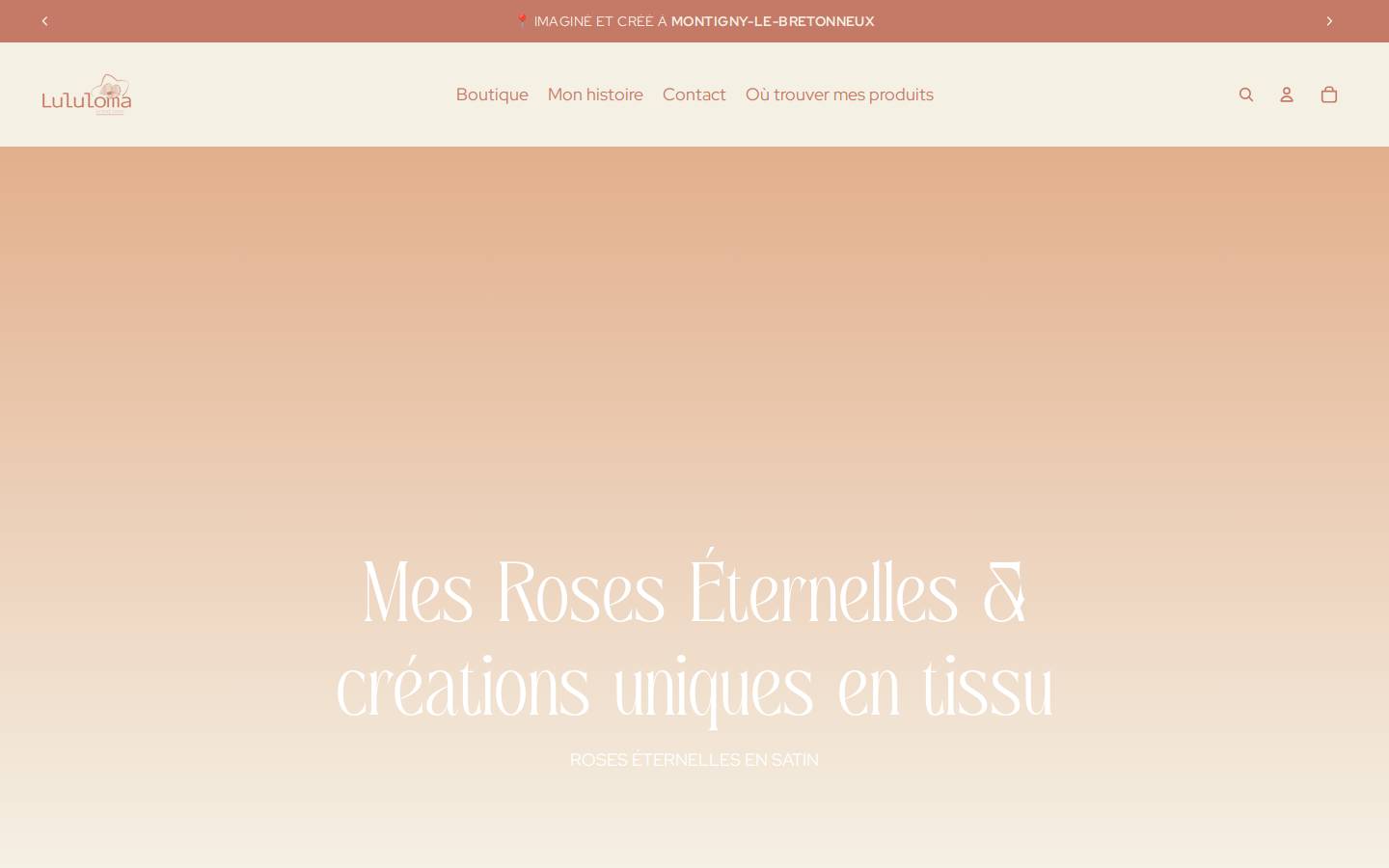 lululoma-creations.com homepage screenshot