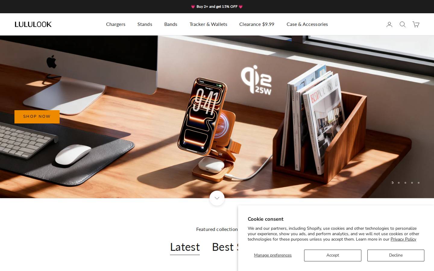 Lululook homepage screenshot