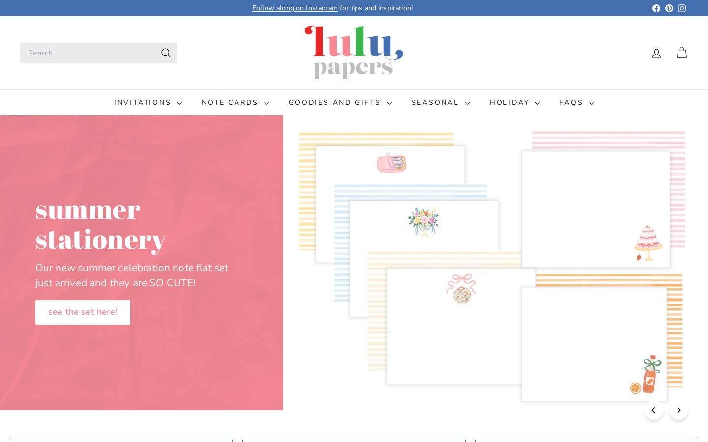 lulupapers.com homepage screenshot