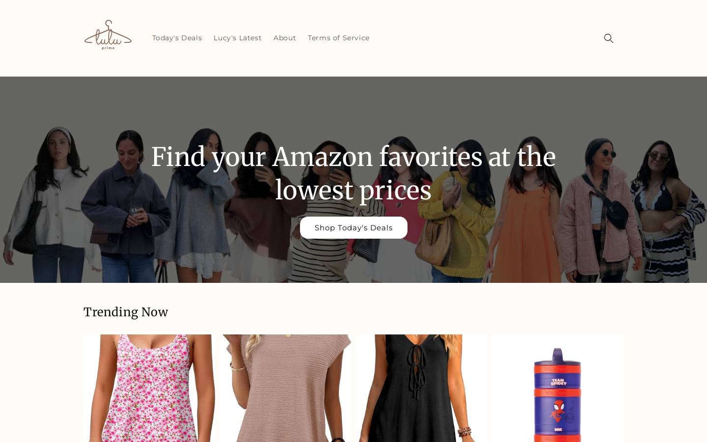 luluprime.shop homepage screenshot