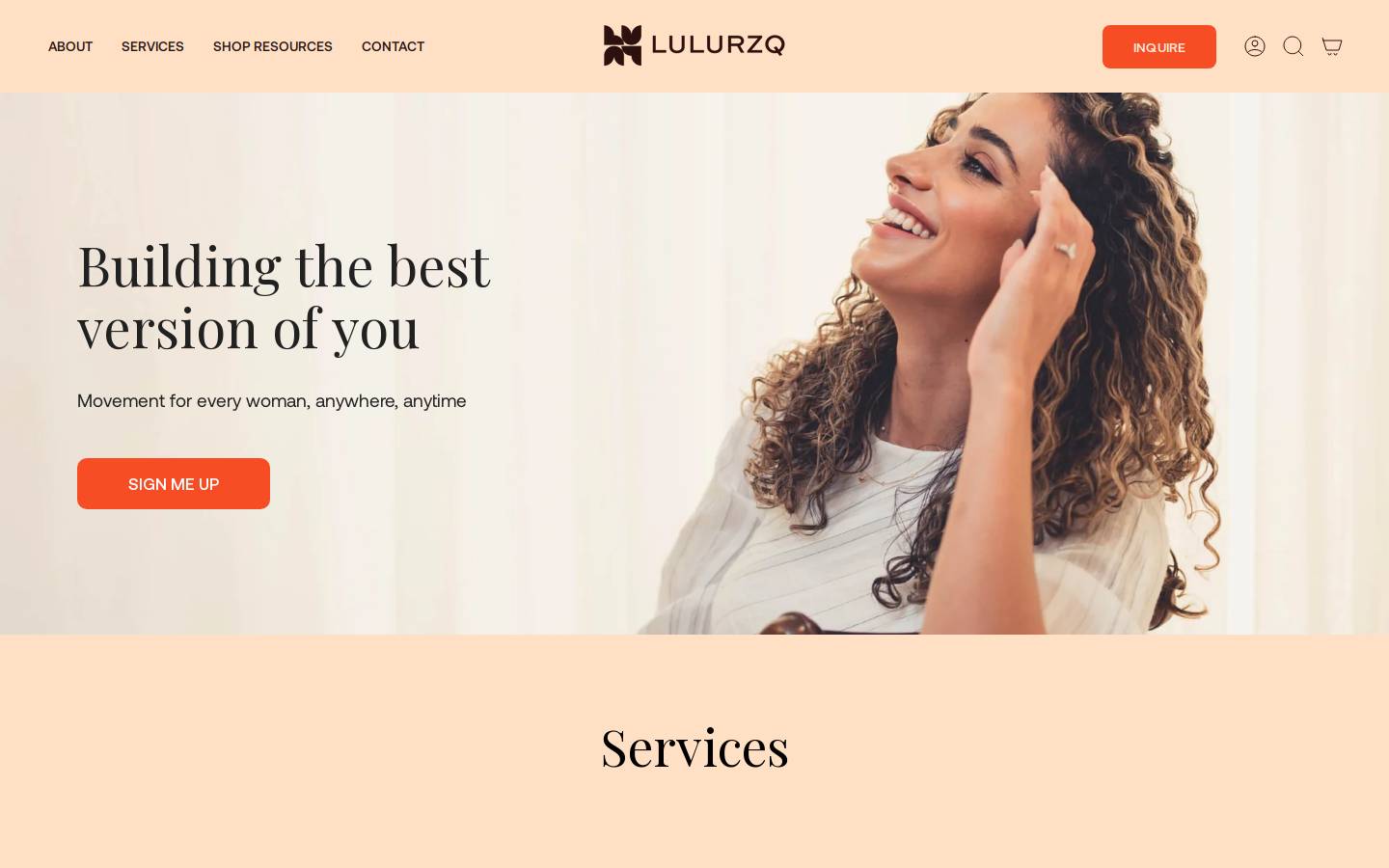 lulurzq.com homepage screenshot