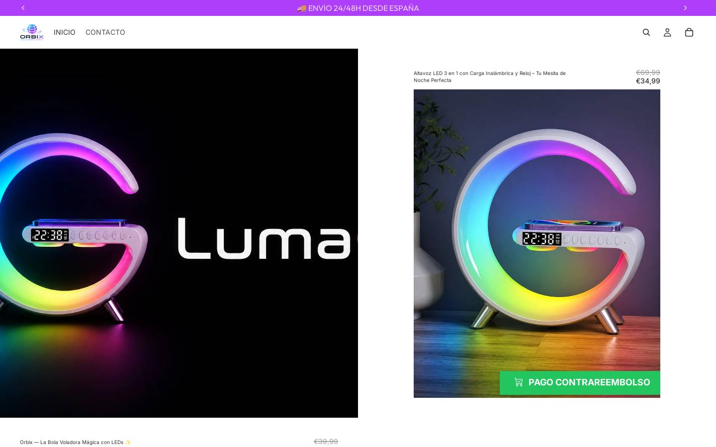 luma-g.com homepage screenshot