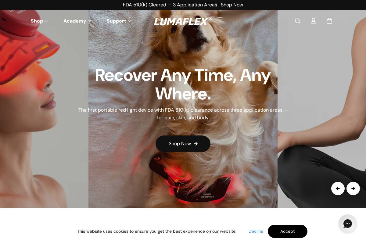 Lumaflex LLC homepage screenshot
