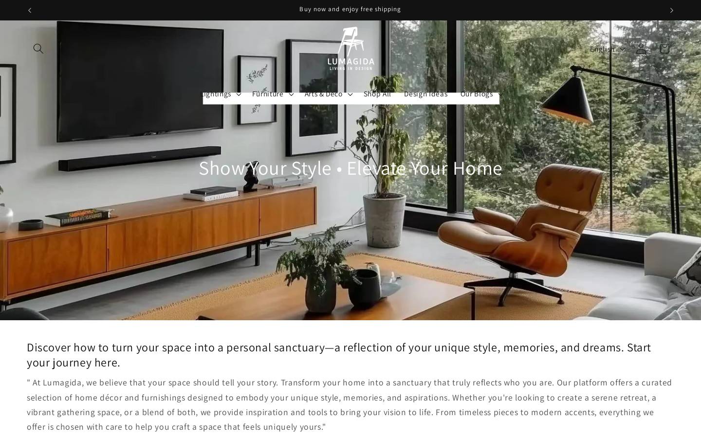 lumagida.com homepage screenshot