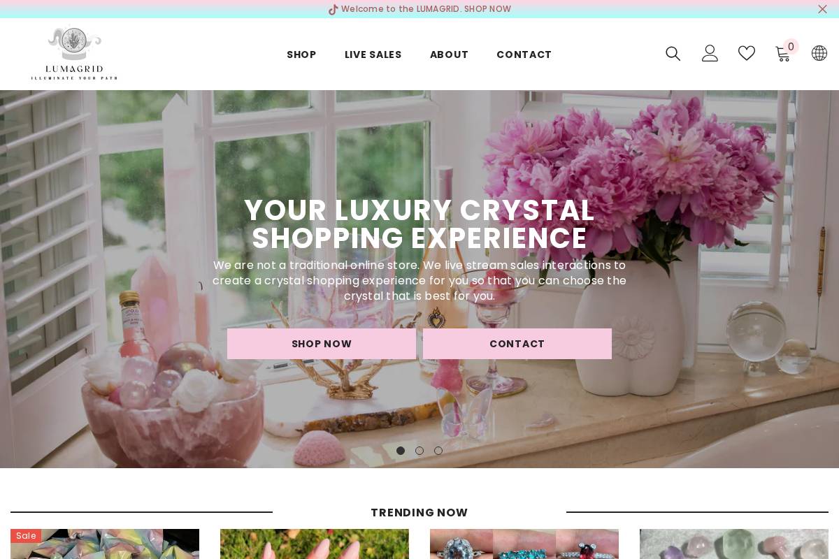 lumagrid.shop homepage screenshot