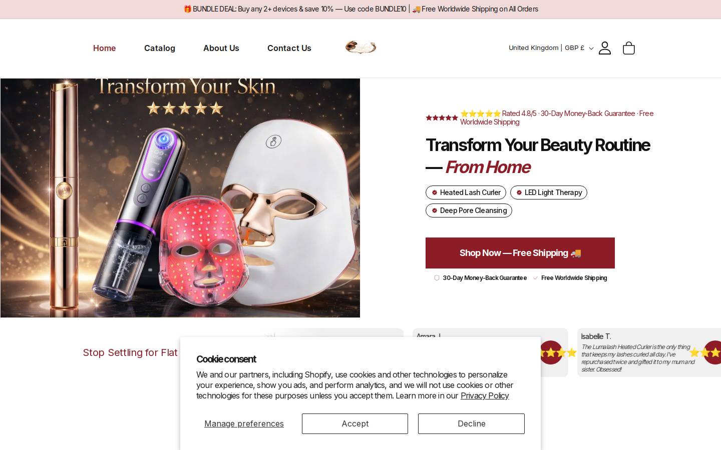 lumalash4beauties.com homepage screenshot