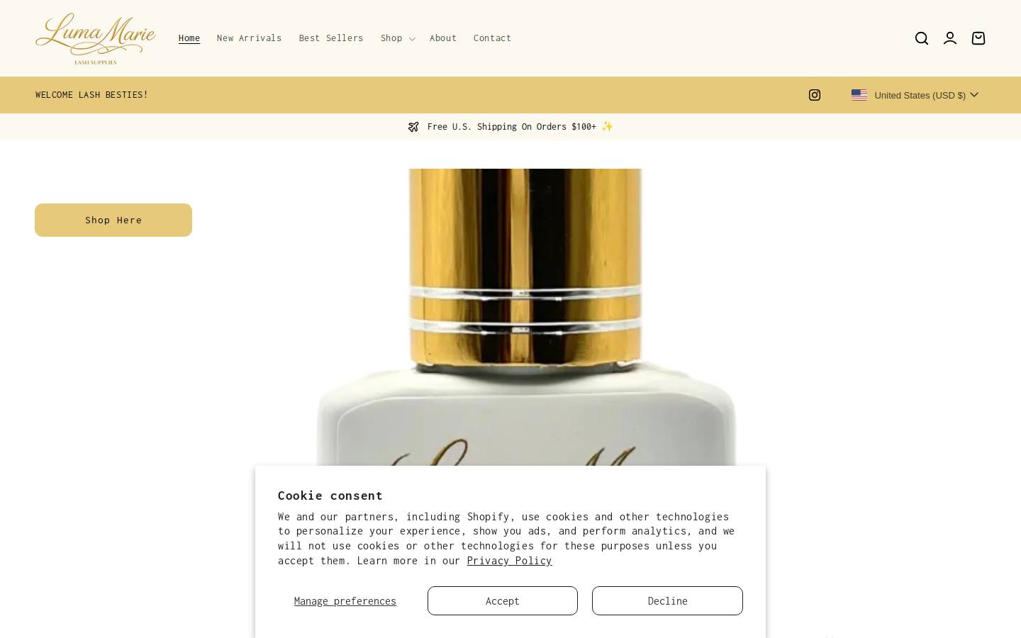 lumamariesupplies.com homepage screenshot