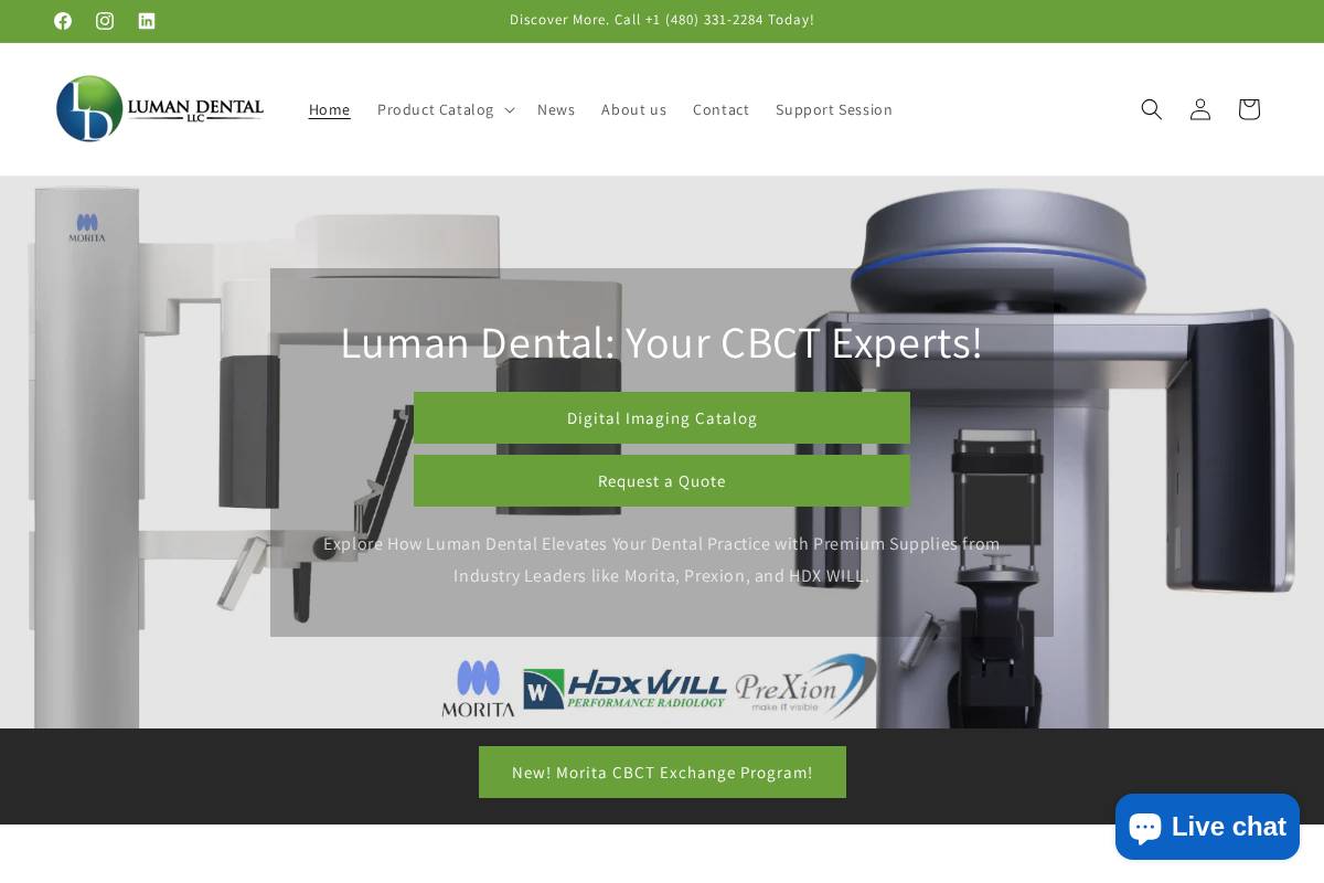 lumandental.com homepage screenshot