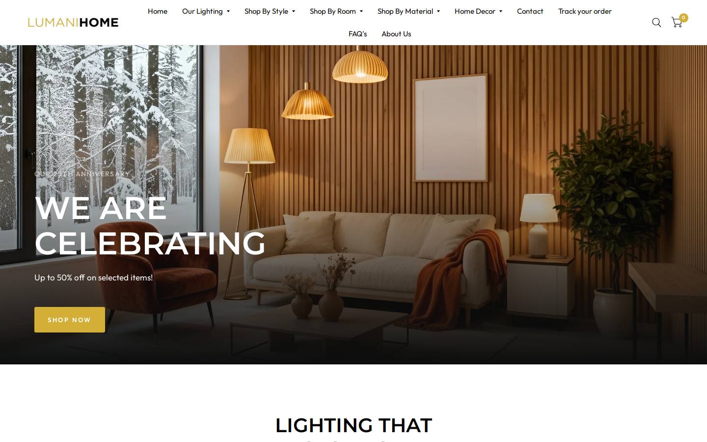 Lumani Home homepage screenshot