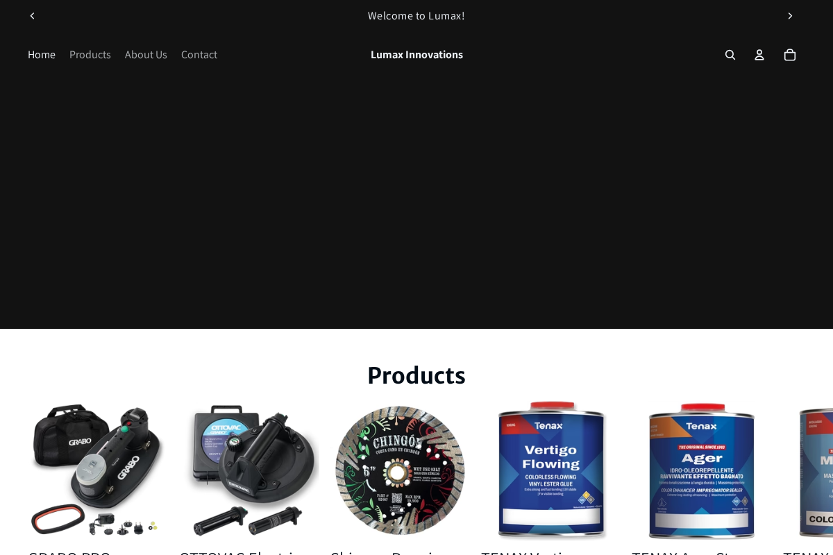 lumaxinnovations.com homepage screenshot