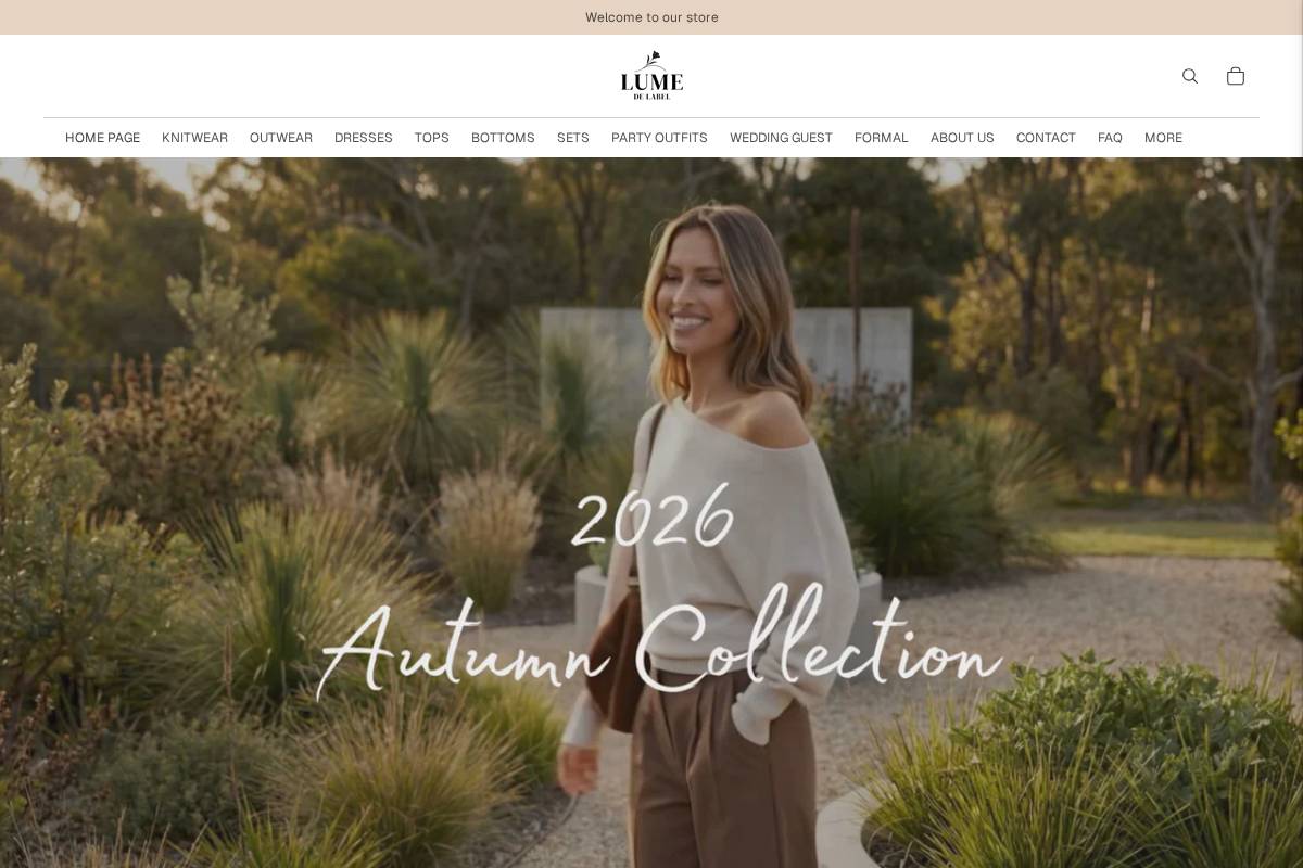 Lume De Label homepage screenshot